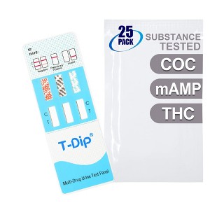 Mintegrity [25pk] 3 Panel Urine Drug Test Card for Home | High Sensitivity Substance Screening Home Detection Urine Dip Card | MT-WDOA-234 - 1 of 4