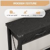 Console Table with 2 Drawers, Wood Entryway Table with Storage Shelf, Sofa Tables Narrow Long for Living Room, Entryway, Hallway, Foyer - 4 of 4