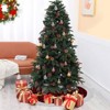 COZONY Buffalo Plaid Christmas Tree Skirt, Red and Black Reindeer Design Holiday Decor for Indoor - 3 of 4