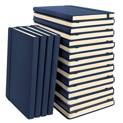 Simply Genius A5 Dotted Notebooks with Hardcover - Journals for Writing - Grid Notebook - 192 pages, 5.7" x 8.4" (Navy, 20 Pack)