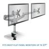 Mount-It! Dual Monitor Desk Mount with Full Motion Swivel Arms | Premium Aluminum Material with Modular Quick Connect Function - 2 of 4