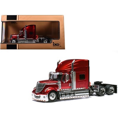 2010 International Lonestar Truck Tractor Red Metallic 1/64 Diecast Model by IXO Models