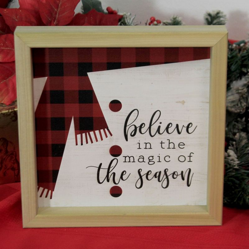 10.0 Inch Believe In The Magic Plaque. Christmas Free Standing Box Signs, 2 of 4