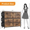 12 Drawer Dresser for Bedroom with 5 Side Pockets & 2 Hooks,Large Chest of Drawers with Metal Frame for Living Room,Closet, Hallway - 2 of 4