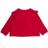RuffleButts Girls Applique Flutter Sweatshirt - Red Holly Candy Canes, 12-18m - 2 of 2