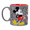 Silver Buffalo Disney Mickey Mouse Circle Logo Pattern 20oz Ceramic Mug - 2 of 4