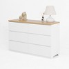 Gulches 6-Drawer Storage Cabinet/Dresser - 47.2"W?¨¢15.74"D?¨¢31.5"H, Handle-Free, Sturdy Base, for Home & Small Spaces - 3 of 4