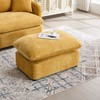ModernLuxe Oversized Swivel Accent Chair with Ottoman, 360° Rotation Wide Seat Chenille Chair with 3 Pillows for Living Room - 3 of 4