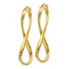 Black Bow Jewelry 3mm Infinity Hoop Earrings in 14k Yellow Gold, 45mm (1 3/4 Inch) - 2 of 4