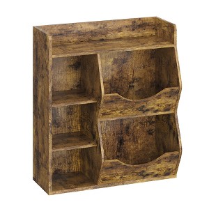 Kids Bookshelf and Toy Storage, 3 Tier Toy Storage Organizer, 5 Cube Storage Cabinet, Toddler Bookshelf - 1 of 4