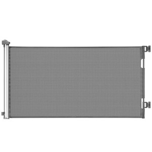 VEVOR Retractable Baby Gate, Extends to 56.3 inch Wide, 31.3 inch Tall, with Security Lock, Easy to Use, Walk Through Without Tripping, Gray - 1 of 4