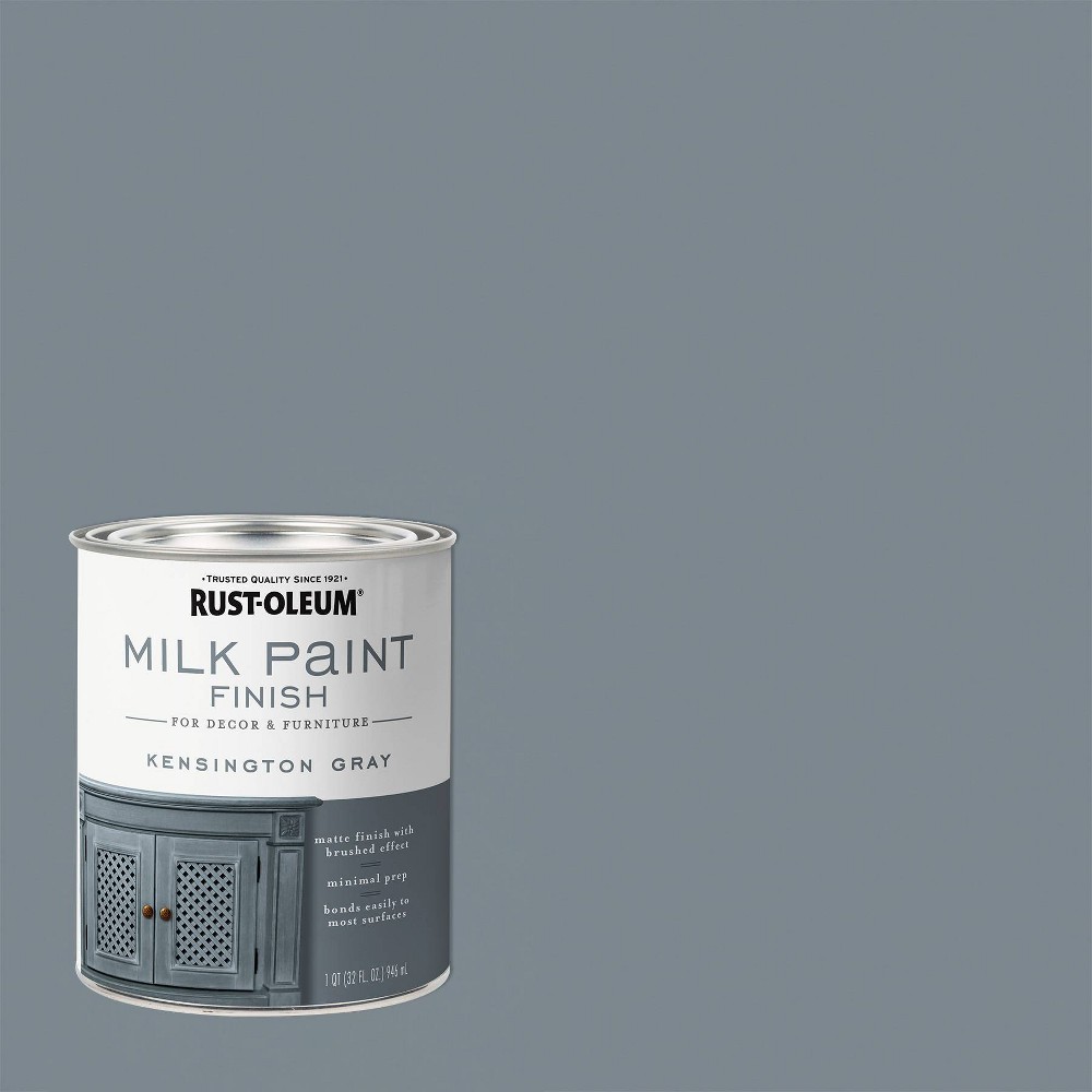 Photos - Paint / Enamel Rust-Oleum 2pk Milk Paint Kensington Gray 