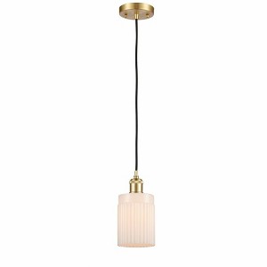 Hadley - 1 Light Cord Hung Mini Pendant In Art Deco Style-8 Inches Tall and 4.5 Inches Wide - 1 of 1