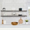 Sorbus 2 Pack 55 Inch Wall Mounted Floating Shelves - for Bathroom, Wall Decor for Bedroom, Kitchen, Living Room, Book Storage - 3 of 4