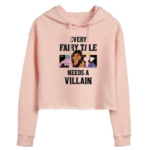 Women's - Disney Villains - Every Fairy Tale Needs A Villain Cropped Graphic Hoodie - 1 of 3