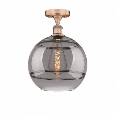 Rochester - 1 Light Semi-Flush Mount In Industrial Style-13.5 Inches Tall and 12 Inches Wide