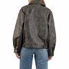 Women's Leather Bomber Jacket - Blu Pepper - 2 of 4