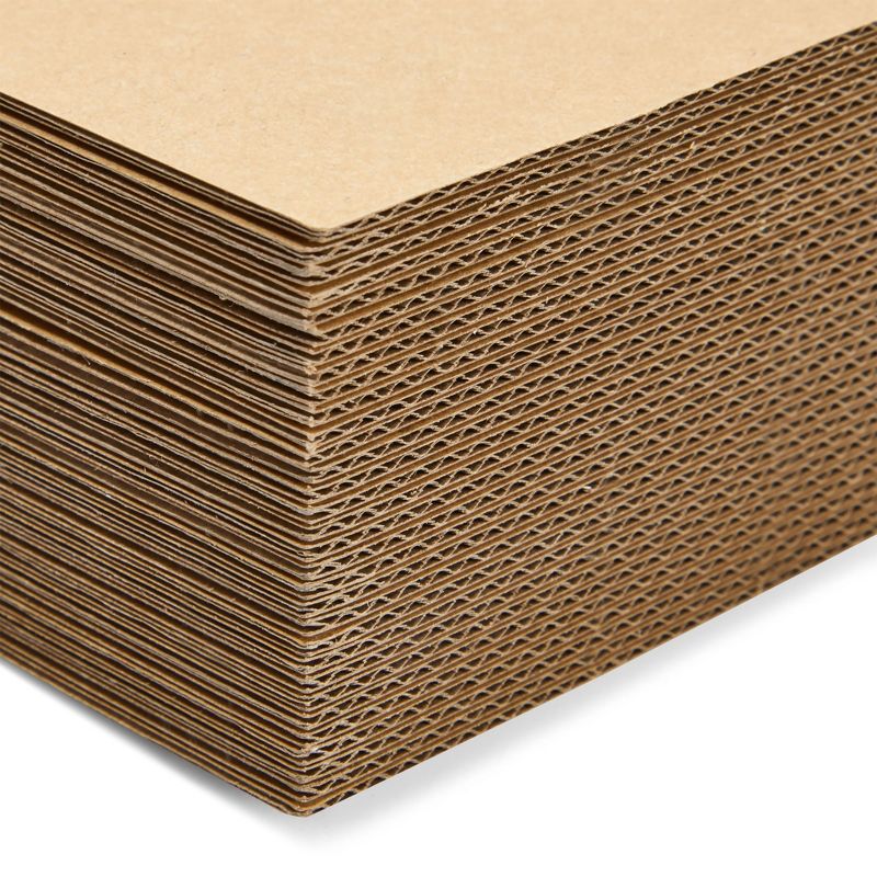 Juvale 200 Pack 5x7 Corrugated Cardboard Sheets for Mailers, Flat Packaging Inserts for Shipping, Mailing, Crafts, 2mm Thick, 4 of 9