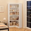 71.8'' Corner Bookshelf, 5-Tier Wooden Farmhouse Bookcase w/Anti-Tipping Kit, Storage Organizer - 3 of 4