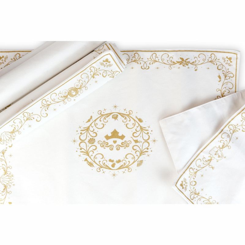 Ukonic Disney Princess Cotton Placemat Set | Set Of 4 18 x 14 Inch Cotton Fabric Mats, 4 of 8