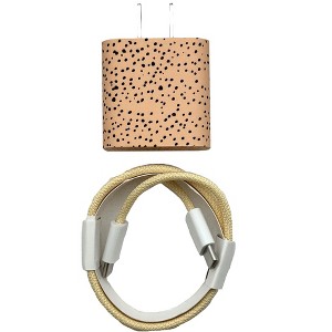 Olivia Pratt Printed Wall Charger 20W USB-C to C Power Adapter with USB-C 3.3ft Nylon Cable Fast Charger - 1 of 4