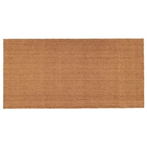 HomeRoots 30" X 48" Natural Coir Outdoor Door Mat - 1 of 3