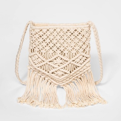 macrame school bag