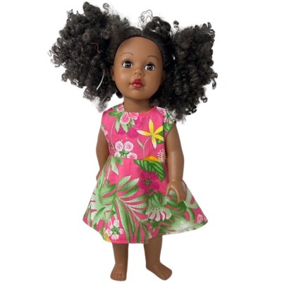 Doll Clothes Superstore  Handmade Tropical Print Dress for 18-Inch Girl Dolls