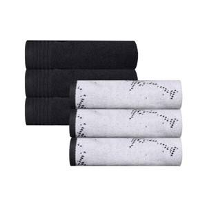 Cotton Marble and Solid Medium Weight Assorted Towel Set by Blue Nile Mills - 1 of 4