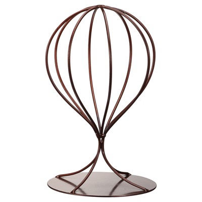 Unique Bargains Metal Women Durable Stable Tabletop Hat Cap Rack Wigs Holder 1 Pc