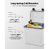 VEVOR Portable Cooler, 38 QT Hard Cooler with Ice Retention, Heavy-Duty Handles and Cup Holder, Lightweight Rigid Material Insulated, White - 4 of 4