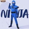SYNCFUN Halloween Blue Ninja Costume for Boys Stealth Costume Halloween Kids Kung Fu Outfit - 3T - 2 of 4