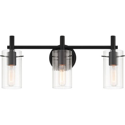 Possini Euro Design Erika Modern Wall Light Black Hardwire 22