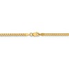 Black Bow Jewelry 2.3mm 14k Yellow Gold Beveled Solid Curb Chain Necklace - 4 of 4