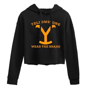 Women's - Yellowstone - Wear The Brand Y Cropped Graphic Hoodie - 1 of 4