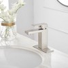 BWE Single Handle Single Hole Low-Arc Bathroom Faucet with Supply Line - image 3 of 4