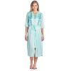 Casual Nights Women's Satin 2 Piece Robe and Nightgown Set - 2 of 4