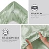 Lyngins Satin Luxury Bed Sheets Set, Wrinkle-Free Split King Bedding Set, 1 Flat Sheet, 2 Fitted Sheets (Fits 16" Mattresses), 4 Pillowcases - 2 of 4