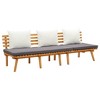 vidaXL Patio Lounge Set Sectional Sofa Set with Cushions Solid Wood Acacia - 4 of 4