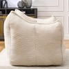 CAVINAS Chenille Fabric Bean Bag Chair,Lazy Sofa Chair with Armrest and High-Resilience Foam,Lounge Chair for Living Room - 4 of 4