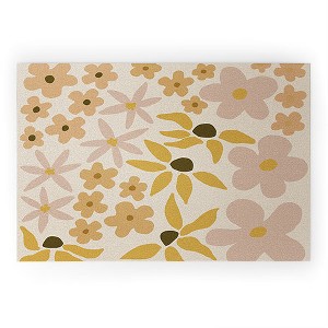 Urban Wild Studio black coffee morning tan Looped Vinyl Welcome Mat - Society6 - 1 of 4