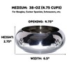 Unspill-a-Bowl® Stainless Steel Dog Bowl - Paws Pattern | No Spill, Long Ears, Slow Feeding, & Travel Bowl - 2 of 4
