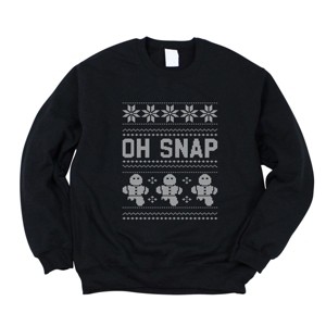 Simply Sage Market Ugly Sweater Oh Snap Sweatshirt - 1 of 4