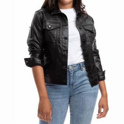 Women's Classic Coated Denim Jacket - 1822 Denim