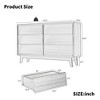 RISOKEYS 6-Drawer Dresser for Bedroom, Wood Vintage Chest of Drawers with Bevel Design for Closet, Bedroom and Living Room - 3 of 4