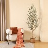DR.Planzen 5-7FT Artificial New Style Olive Plants with Realistic Leaves and Natural Trunk, Silk Fake Potted Tree for Office Home Decor - 3 of 4