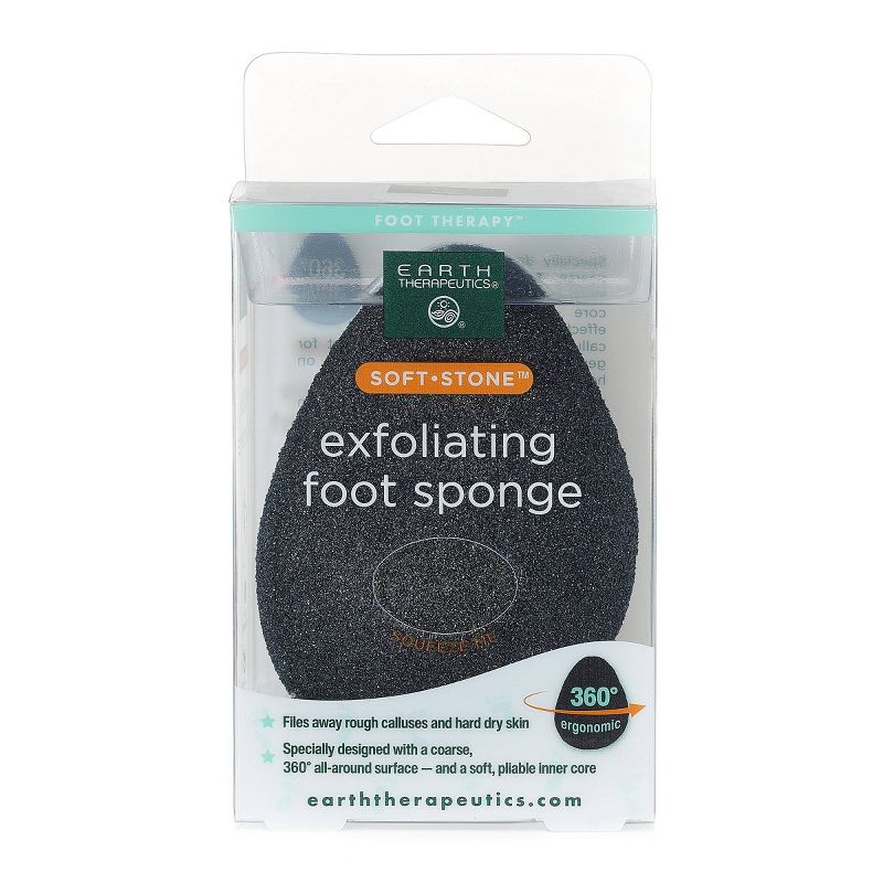 Earth Therapeutics Soft Stone Exfoliating Foot Sponge, 1 of 7