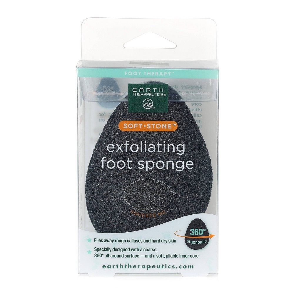 Photos - Manicure Cosmetics Earth Therapeutics Soft Stone Exfoliating Foot Sponge 