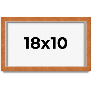 PosterPalooza | Modernist Brown Picture Frame - UV Acrylic, Backing Board, Hanging Hardware Included - 1 of 4