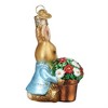 Old World Christmas Blown Glass Ornament for Christmas Tree, Peter Rabbit With Flower Pot - 3 of 4